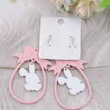 lutaotie Carrot Cake and Pink Ribbons Fairycore Princesscore Cottagecore Earrings