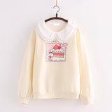 lutaotie Whipped Cream on Cherry Pie Bunny Sweater Top