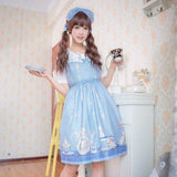 LoveFery Tea Party Bunny Fairycore Cottagecore Princesscore Dress