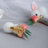 lutaotie Bunnies Foraging in Starbright Forest Hair Accessory Set