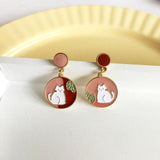 lutaotie Furry Tomodachi Kitten Bunny Fairycore Cottagecore Princescsore Earrings