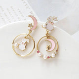 lutaotie Furry Tomodachi Kitten Bunny Fairycore Cottagecore Princescsore Earrings