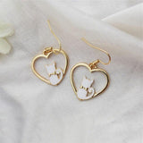 lutaotie Furry Tomodachi Kitten Bunny Fairycore Cottagecore Princescsore Earrings