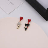 lutaotie Furry Tomodachi Kitten Bunny Fairycore Cottagecore Princescsore Earrings