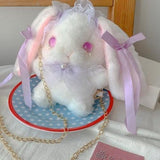 lutaotie Itty Bitty Pearl Bunny Friend Bag