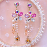 lutaotie Girly Movie Night Fairycore Princesscore Earrings