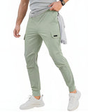 LUTAOTIE Summer  European and American New Cargo Pants Loose Casual Pants Skinny Pants Ankle-Tied Men's Trousers