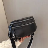 LUTAOTIE  Cross-Border New Wide Shoulder Strap Waist Bag Popular Fashion Women Shoulder Bag Crossbody Handbag  Sun Chest Bag