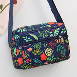 LUTAOTIE  Large Capacity Canvas Bag Lightweight Middle-Aged and Elderly Mother Bag Printed Nylon Oxford Cloth Large Shoulder Bag Crossbody Women's Bag