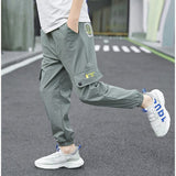 LUTAOTIE Boys' Quick-Drying Pants Children's Anti-Mosquito Pants  New Medium and Large Children's Summer Thin Boys Cargo Pants Sports Pants