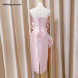 Pink Super Fairy Tube Top Evening Dress for Women  New High-End Temperament Light Luxury Minority High-Grade High-End Dress