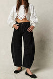 LUTAOTIE  In Stock  Cross-Border Best Seller in HOT and NEW in Stock Wide Leg Loose Jeans Women's Washed Denim K306