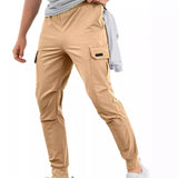 LUTAOTIE Summer  European and American New Cargo Pants Loose Casual Pants Skinny Pants Ankle-Tied Men's Trousers