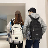 Korean Style Large Capacity Student Schoolbag New Fashion Couple Backpack Ins Trendy Cool Travel Simple Backpack