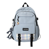 Korean Style Large Capacity Student Schoolbag New Fashion Couple Backpack Ins Trendy Cool Travel Simple Backpack