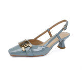 LUTAOTIE Casual Cool High Closed Toe Fairy Heels