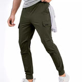 LUTAOTIE Summer  European and American New Cargo Pants Loose Casual Pants Skinny Pants Ankle-Tied Men's Trousers