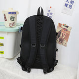 Wholesale Outdoor Travel Solid Color Backpack Female Early High School Student Schoolbag Casual and Lightweight Computer Bag Male Printed Logo