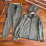 LUTAOTIE Casual Sports Hooded Men's Side Zipper 490 and 163 Suit