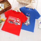 LUTAOTIE Children's Clothing Summer Boys' Color Change Sequins Short-Sleeved T-shirt Cotton Top Half-Sleeved Dinosaur Clothes Foreign Trade Thin One Piece Dropshipping