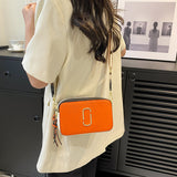 LUTAOTIE  New Cross-Border Bag Camera Bag Wholesale Retro  Contrast Color Small Square Bag Trendy One-Shoulder Bag Messenger Bag