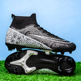 Foreign Trade Popular Style Soccer Shoes High-Top Assassin Spike Track Spikes Shoes Professional Competition Special Wholesale Children's Football Shoes Soccer Shoes