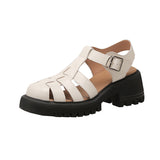 LUTAOTIE New Women's Roman Summer Muffin Chunky Sandals