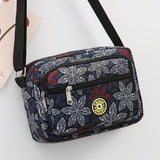 LUTAOTIE  Large Capacity Canvas Bag Lightweight Middle-Aged and Elderly Mother Bag Printed Nylon Oxford Cloth Large Shoulder Bag Crossbody Women's Bag