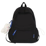 Autumn and Winter New Korean Style Solid Color Nylon Student Backpack Simple Fresh Men's and Women's Backpack