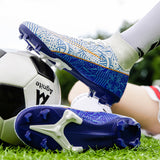 Foreign Trade Popular Style Soccer Shoes High-Top Assassin Spike Track Spikes Shoes Professional Competition Special Wholesale Children's Football Shoes Soccer Shoes