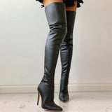 Wish  Autumn and Winter Foreign Trade New HOTan and NEWn Style Fashion Personality below the Knee plus Size Women's Boots 0-43 Factory Wholesale