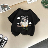 LUTAOTIE Cross-Border Girls T-shirt Short Sleeve  Summer New Western Style Children's Shirt Boys' Half Sleeve Kids Summer Clothing Clothes