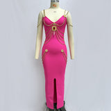 New H683 Gold Chain  HOTan and NEWn Sexy Bandage One-Piece Dress Evening Dress Bandagedresses