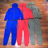 LUTAOTIE Casual Sports Hooded Men's Side Zipper 490 and 163 Suit