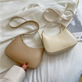 LUTAOTIE  Cross-Border Women's Bag New Fashion Underarm Square Bag Candy Color Simple Small Bag Dumpling Shoulder Bag