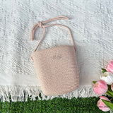 LUTAOTIE  Spring and Summer New Light Board Adult Bag Fashionable Shoulder Messenger Bag Handmade DIY Cute Woven Change Straw Bag