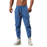 LUTAOTIE Foreign Trade Autumn Leisure Track Sweatpants Men's Loose Tappered Trousers Three-Dimensional Stitching Fitness Running Training New