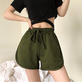 LUTAOTIE  One Piece Dropshipping Super Popular CEC Shorts Women's Loose Ins Trendy All-Match High Waist Casual Wide Leg Sports A- line Pants Summer