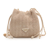 LUTAOTIE  Fashion Drawstring Small Bag  New Trendy Simple Leisure Bag Chain Shoulder Cross Body Bucket Bag Women's Bag