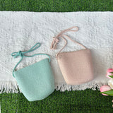 LUTAOTIE  Spring and Summer New Light Board Adult Bag Fashionable Shoulder Messenger Bag Handmade DIY Cute Woven Change Straw Bag