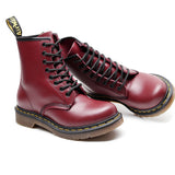 High-Top 1460 Martin Boots Women's British Style Couple's Short Boots Men's and Women's Leather Boots round Toe Fashion Haulage Motor Work Shoes