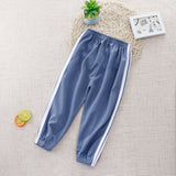 LUTAOTIE Bloomers 23 Spring/Summer New Children's Pants Casual Pants Girls Boys' Pants Ankle-Tied Loose Outer Wear Children's Anti-Mosquito Pants