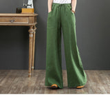 LUTAOTIE  16 Colors  Spring and Summer Korean Style Artistic Cotton Linen Women's Pants Loose plus Size Wide Leg Pants High-Waist Mopping Pants Straight