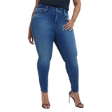 2024  plus Size Stretch Women's Jeans  European and American Large Size Belly Contraction Butt-Lift Underwear