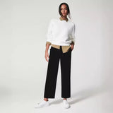 LUTAOTIE  Step in New Fashion All-Matching Bootleg Pants  New Slim Fit Slimming Draping Effect Casual Suit Pants Women