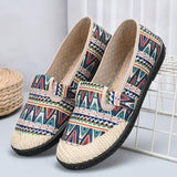 LUTAOTIE Beijing Cloth Shoes Women's Middle-Aged and Elderly Mothers' Shoes Non-Slip Soft Bottom Beef Tendon Bottom Canvas Work Embroidery