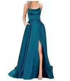 HOT and NEW Cross Border New Bridesmaid Dress Long Long Dress Small Trailing Strap Solid Color Banquet Evening Dress