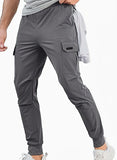 LUTAOTIE Summer  European and American New Cargo Pants Loose Casual Pants Skinny Pants Ankle-Tied Men's Trousers