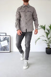 LUTAOTIE Step into  Autumn and Winter New European and American Style Men's Clothing Youth Casual Men's Shirts in Stock Brushed