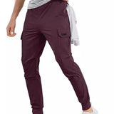 LUTAOTIE Summer  European and American New Cargo Pants Loose Casual Pants Skinny Pants Ankle-Tied Men's Trousers